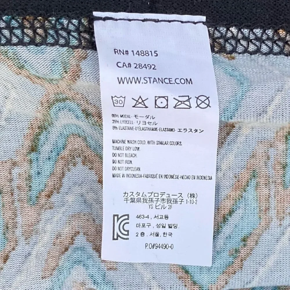 NWOT New Stance Butter Blend Boxer Brief Shorts Green/Orange Takawitz Small